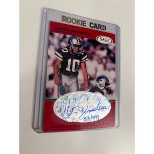 Martin Gramatica Rookie Autograph Card Tampa Bay Buccaneers Kansas State